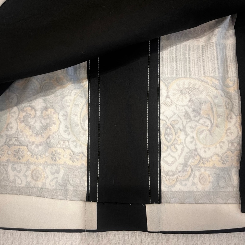 Handmade Upcycled Multicolor Mosaic Paisley Patterned Women's Pencil Skirt OS - Picture 6 of 17